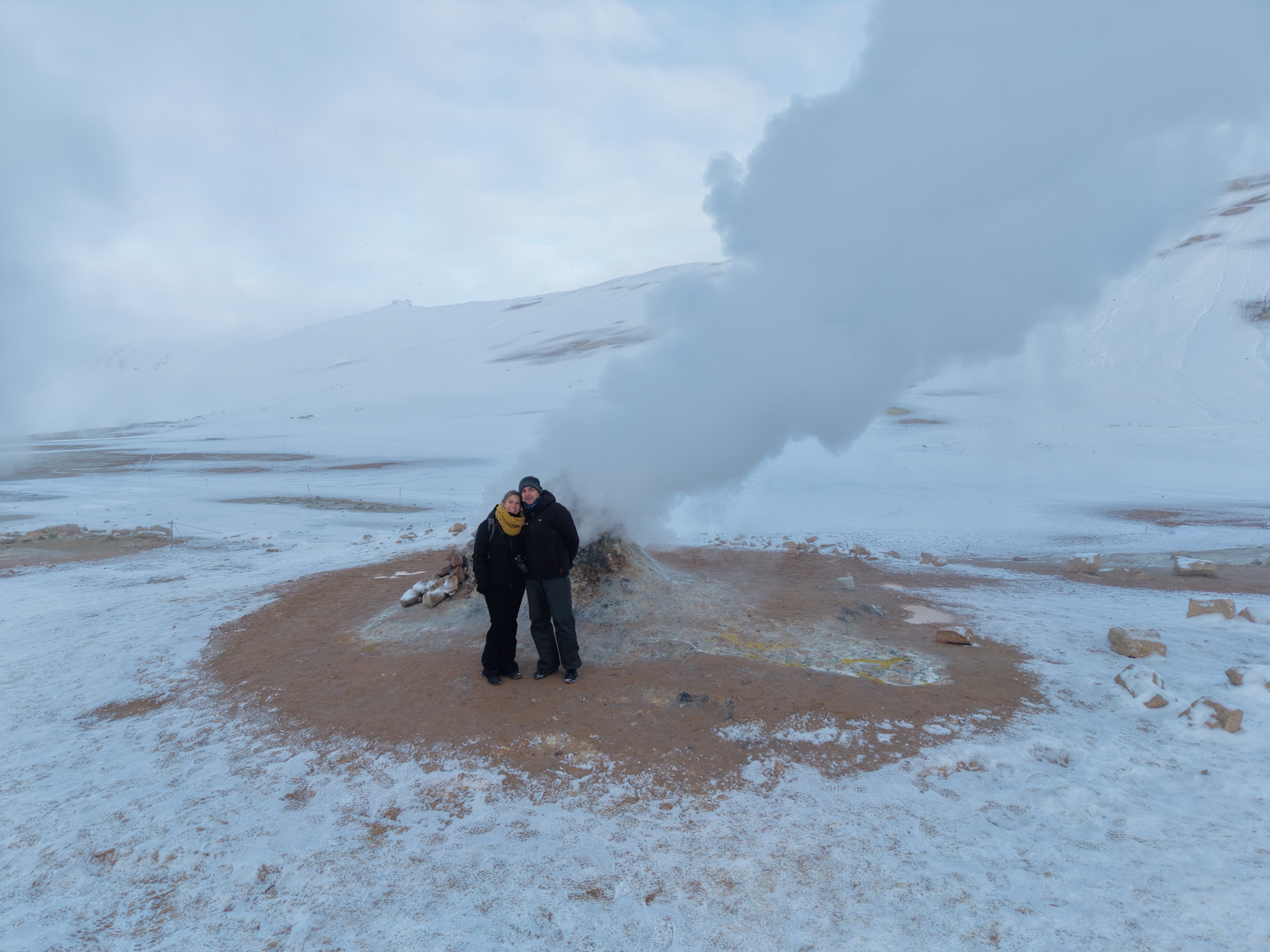 Kro and David on an adventure together